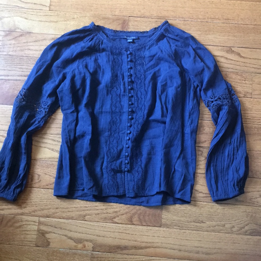 Navy blue American Eagle Blouse